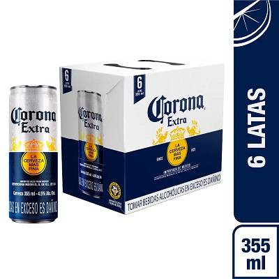 Corona extra cerveza original (6 pack, 355 ml)