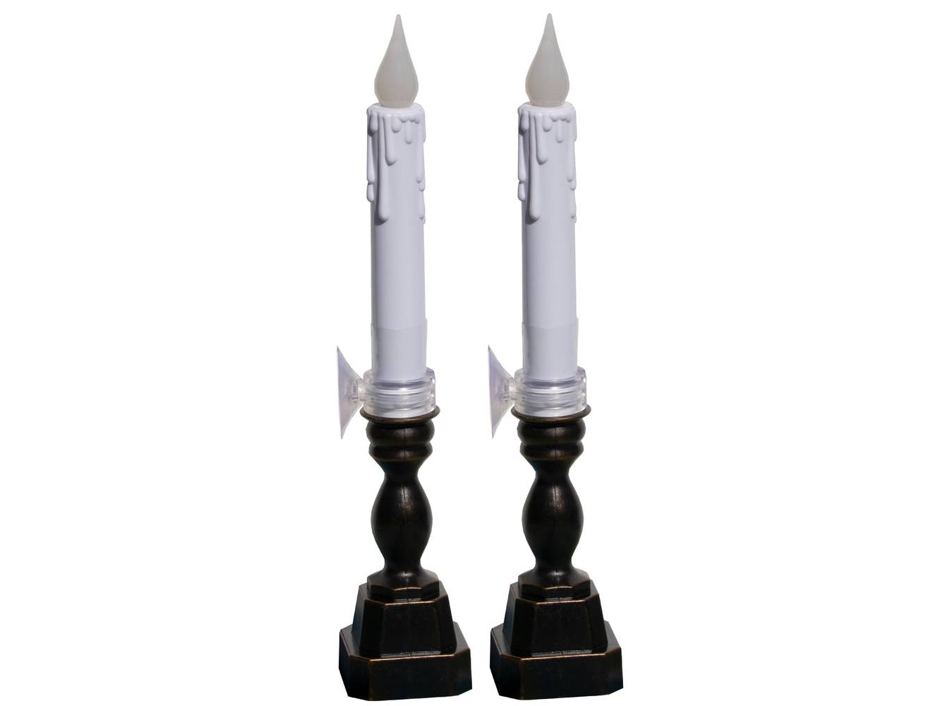 GE 12-in Lighted Candle (2-Pack) Battery-operated Christmas Decor | 78282LO