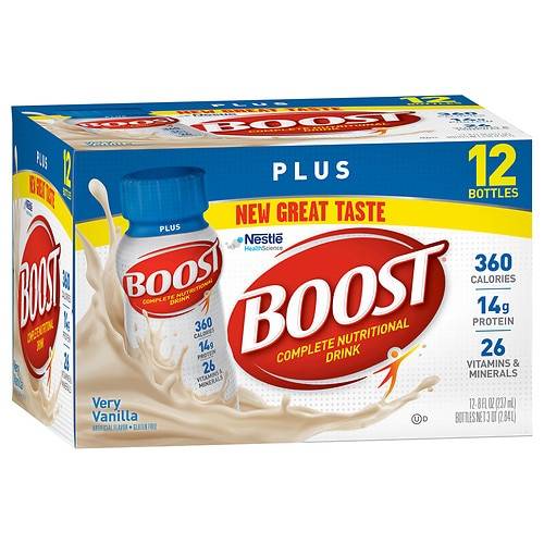 Boost Plus Complete Nutritional Drink - 8.0 fl oz x 12 pack