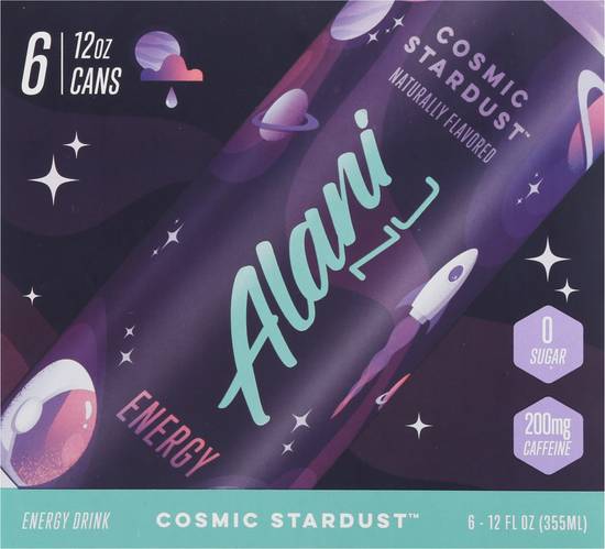 Alani Nu Cosmic Stardust Energy Drink (6 x 12 fl oz)