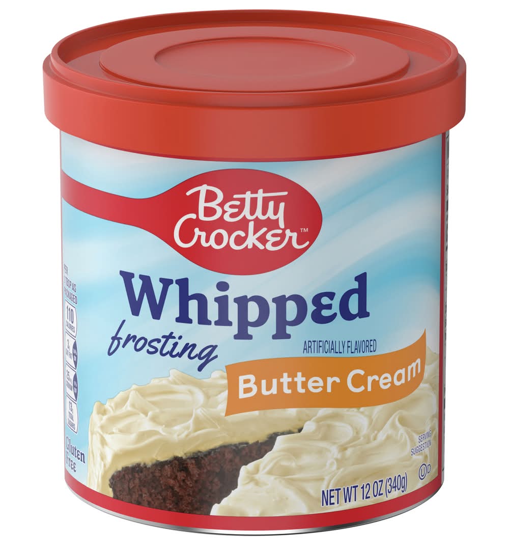 Betty Crocker Whipped Frosting, Butter Cream (12 oz)