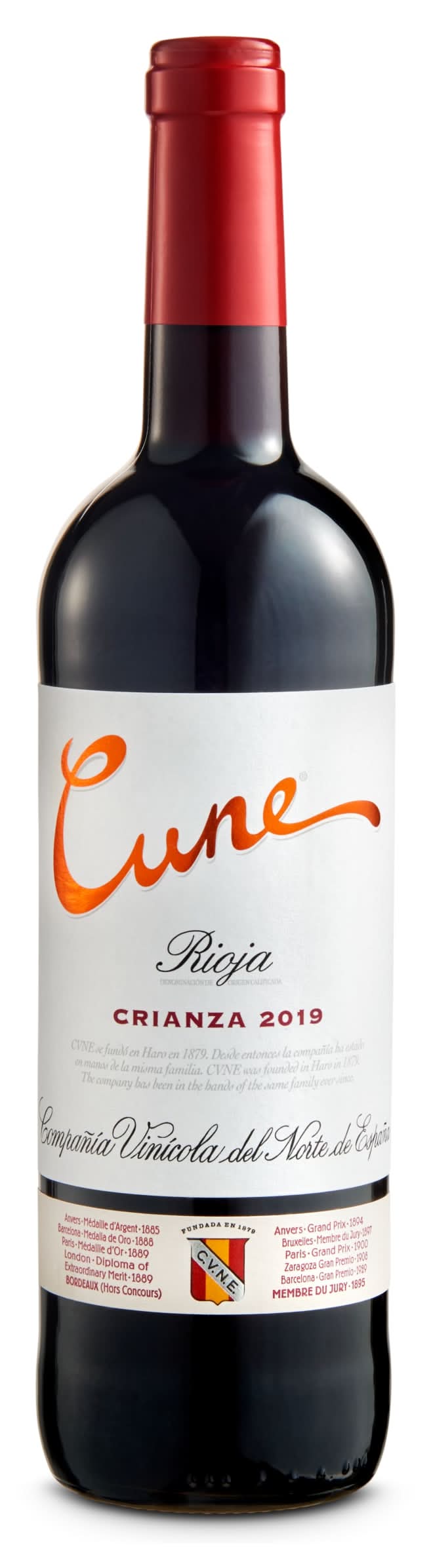 Vino Tinto Crianza D.O. Rioja Cvne Botella 75 Cl