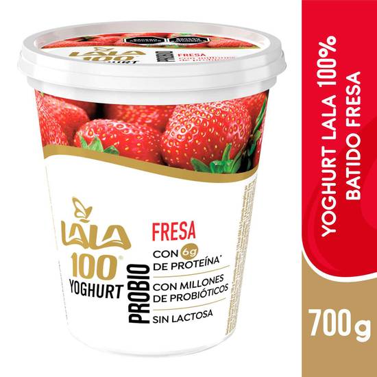 Lala 100 yoghurt batido con probióticos (fresa)