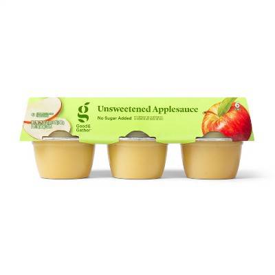 Good & Gather Unsweetened Applesauce Cups (6 pack, 4 oz)