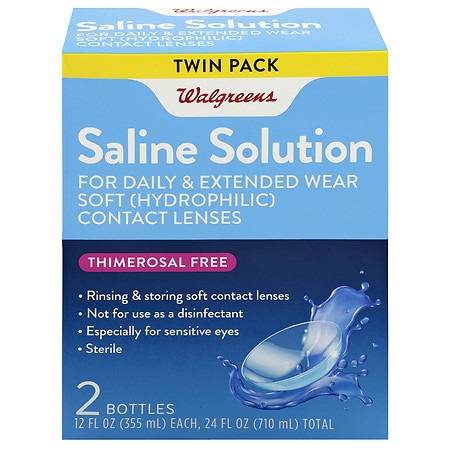 Walgreens Contact Lens Saline Solution