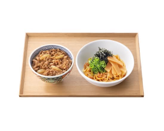 牛丼・油そばセット
