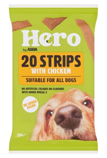 ASDA Strips With Chicken For All Dog (20 pack)