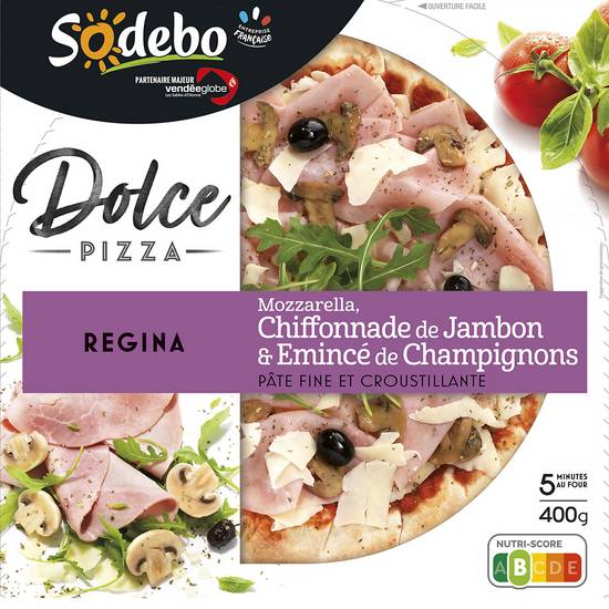 Dolce Pizza - Regina - Mozarella - Jambon -Champignons Sodebo 400 gr