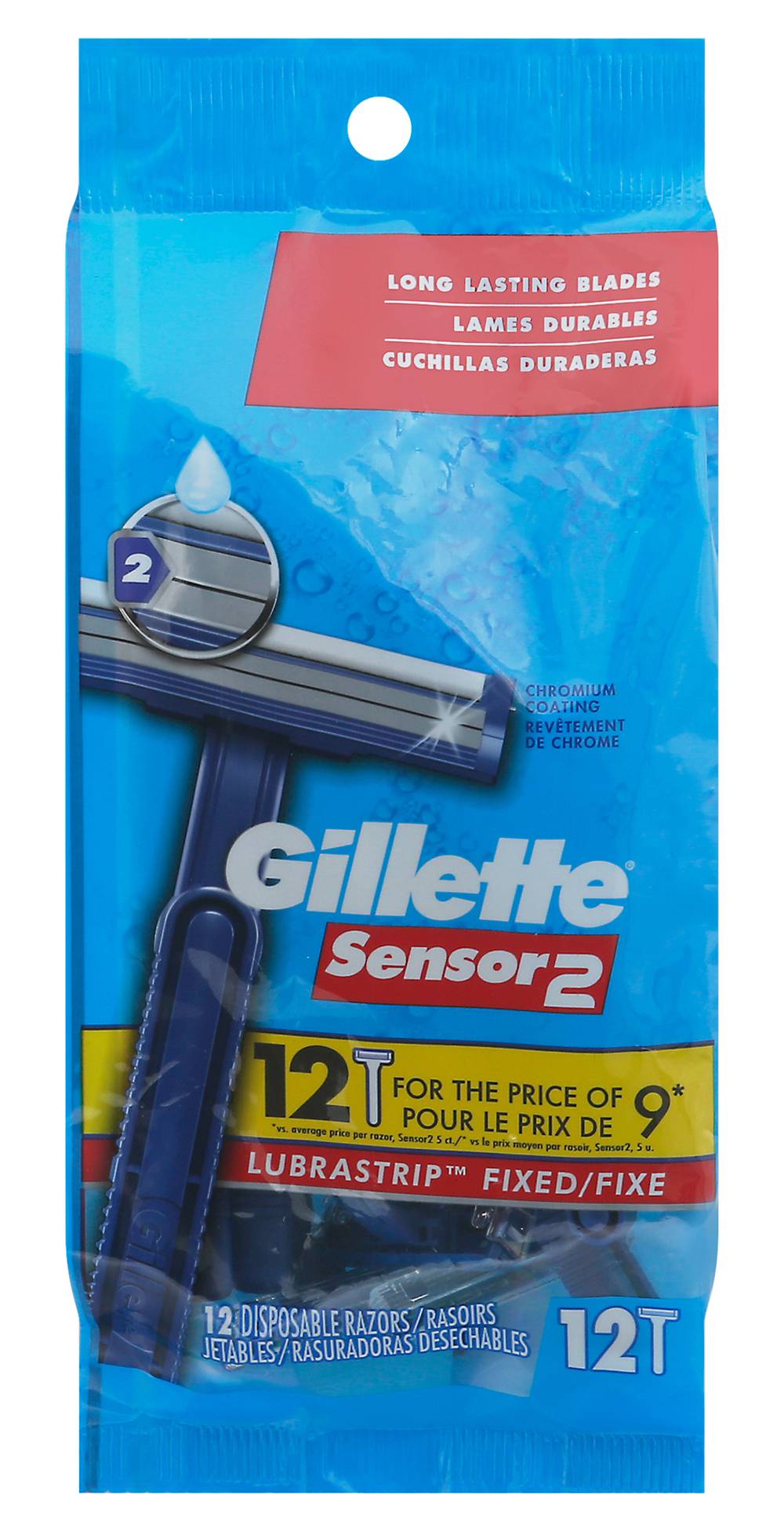 Gillette Sensor 2 Lubrastrip Fixed Disposable Razors