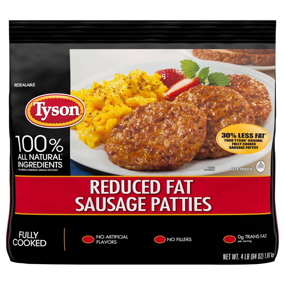 Tyson 30% Reduced Fat Original Pork Sausage Patties