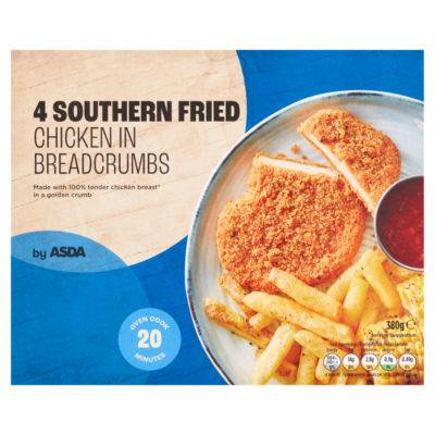 ASDA Southern Fried Chicken in Breadcrumbs (4 pack)