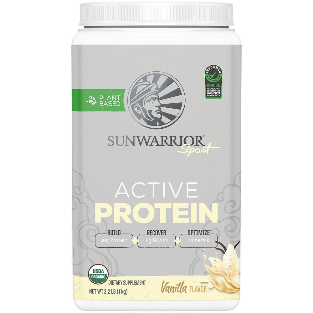 Sunwarrior Active Protein Powder (2.2 lb) (vanilla)