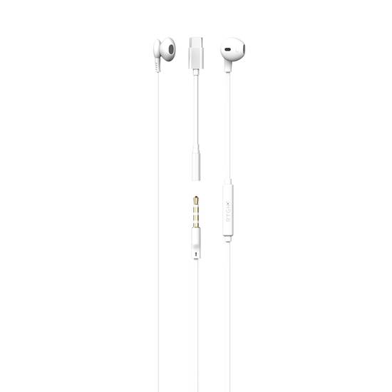 Ryght - Osis wired in earphones white adaptateur usb