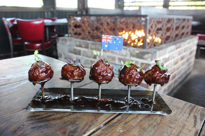Candied Wagyu Meatballs