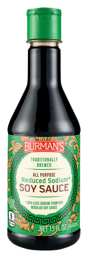 Burman's All Purpose Reduced Sodium Soy Sauce (15 fl oz)