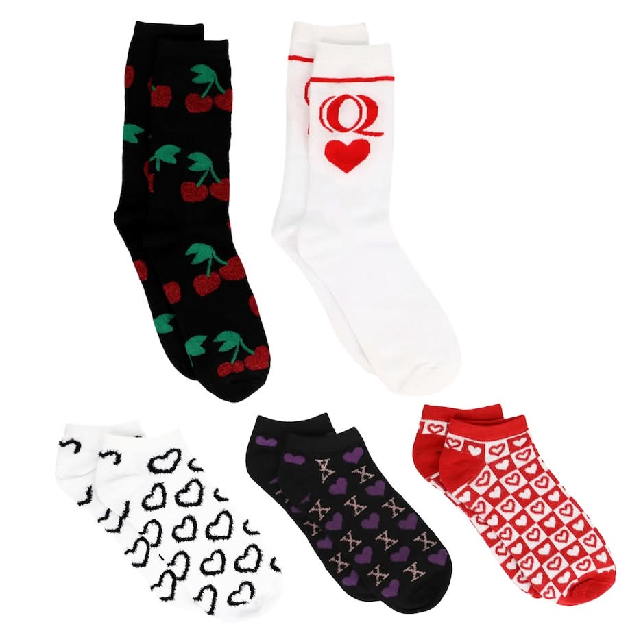 Juncture Assorted Ladies Crew And Ankle Length Socks, 1-ct.