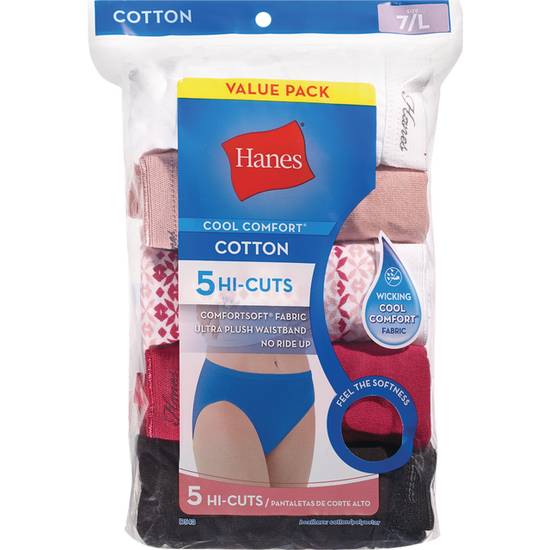 Hanes Women's P5 Hi-Cut Size 7