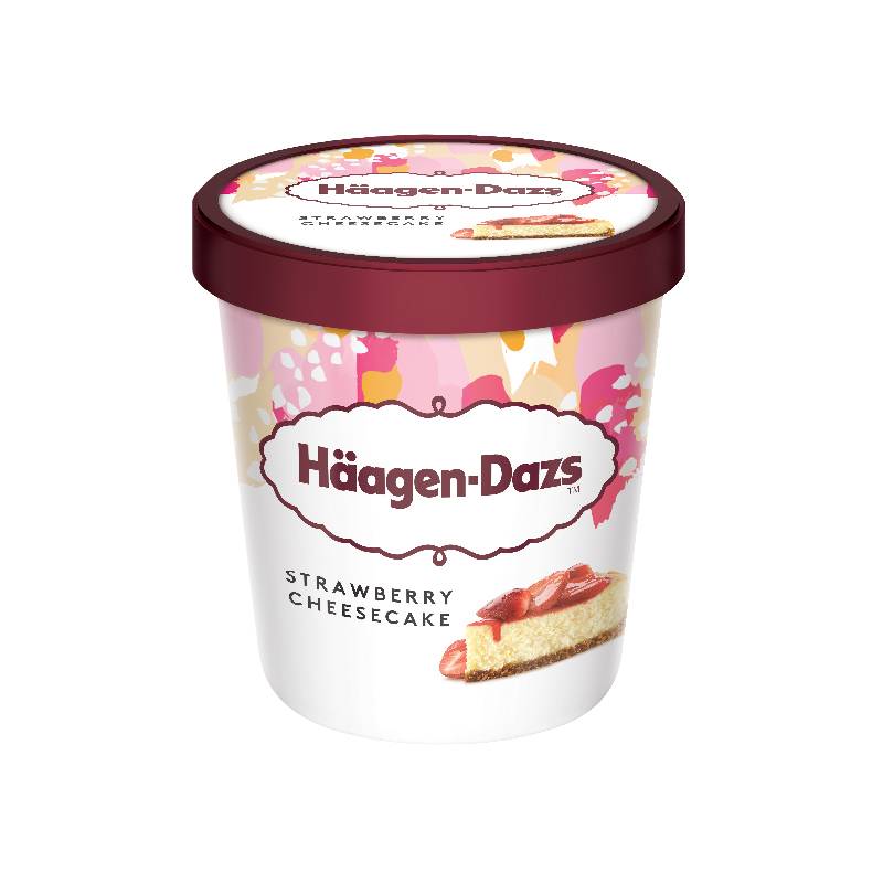 哈根達斯草莓起司蛋糕冰淇淋 <473ml毫升 x 1 x 1BOX盒>