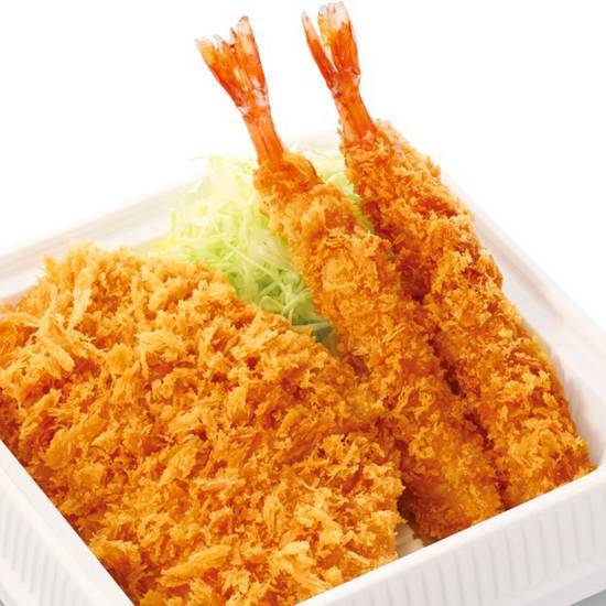 海老・ロースカツ単品 Fried Shrimp ×2, Loin Katsu (80g ×1)