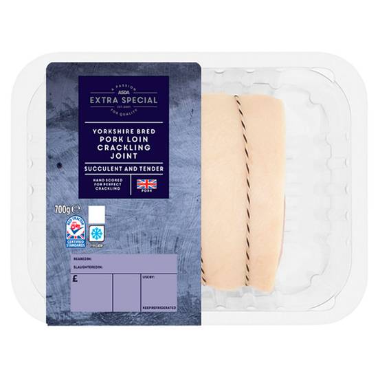 ASDA Extra Special Yorkshire Bred Pork Loin Crackling Joint 700g