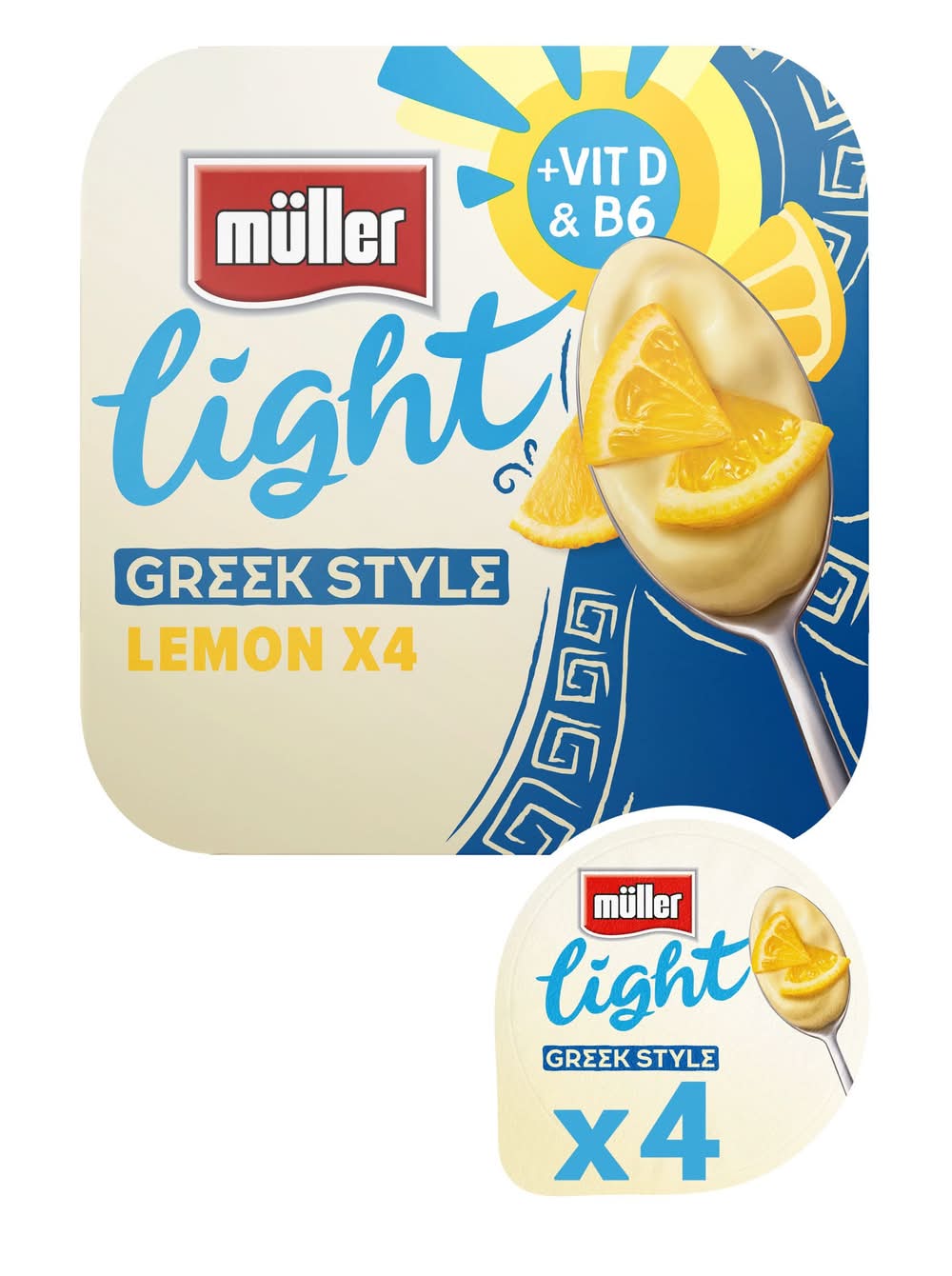 Müller Light Greek Style Lemon Yogurt (4 pack)