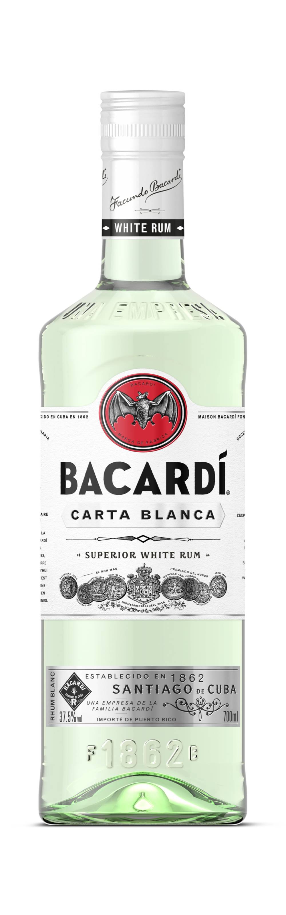 Bacardí - Rhum carta blanca (700ml)