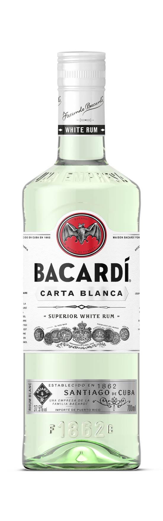 Bacardi - Rhum carta blanca (700ml)