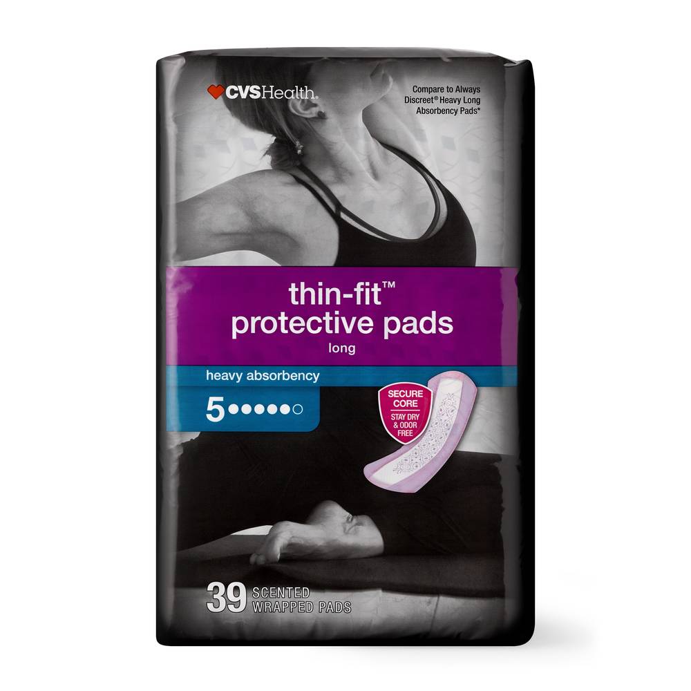 Cvs Health Thin-Fit Incontinence and Postpartum Pads For Women (long)