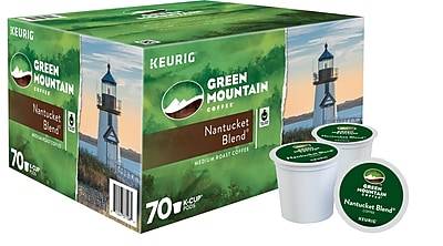Green Mountain Nantucket Blend Coffee, Keurig® K-Cup® Pods, Medium Roast, 70/Box (371084)