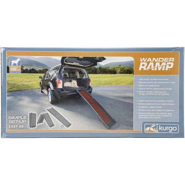 Kurgo Wander Dog Ramp - Black/Red