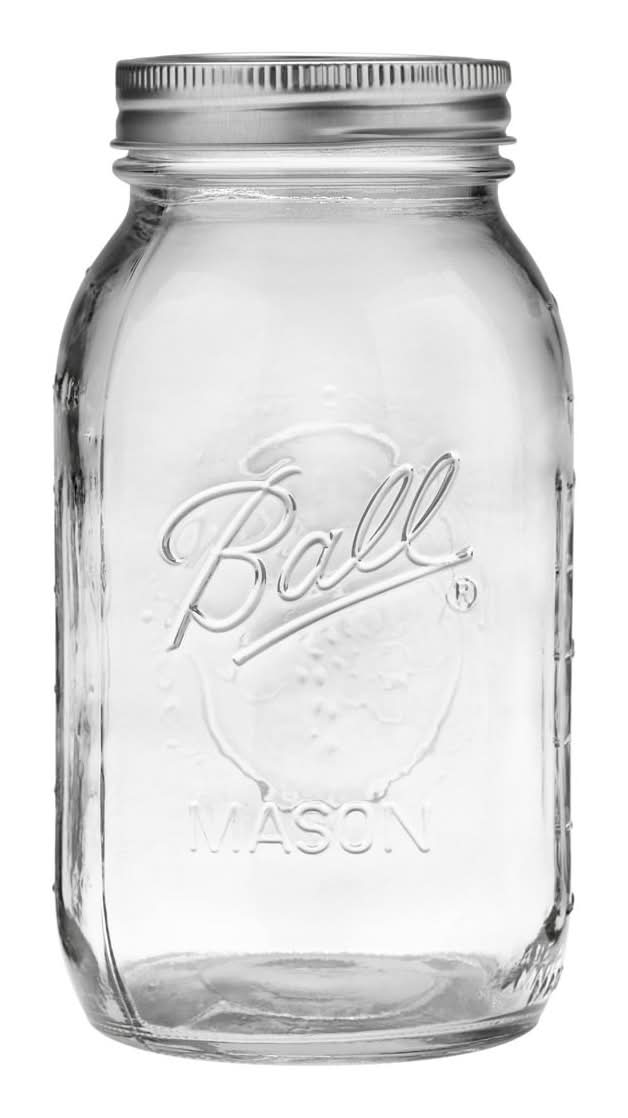 Ball Mason Jars With Lids & Bands Regular Mouth 946 ml (8 ct)