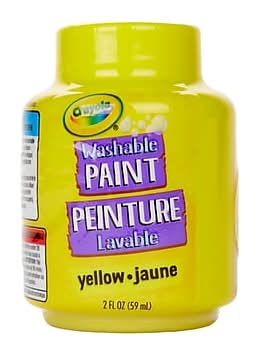 Crayola Washable Paint, Yellow (2 fl oz)