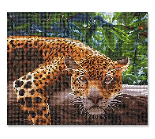 Make Market Jaguar Diamond Art Kit, 16" x 20"
