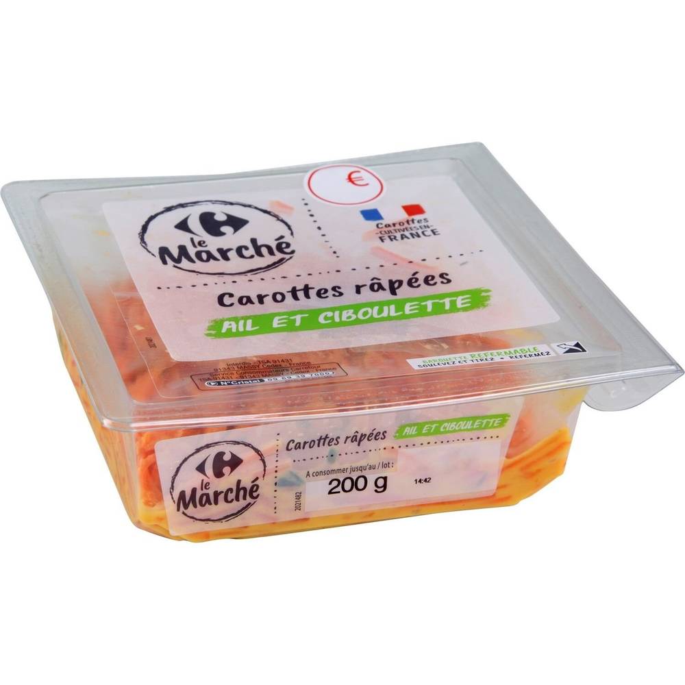 Carrefour Le Marché - Carottes râpées ail et ciboulette