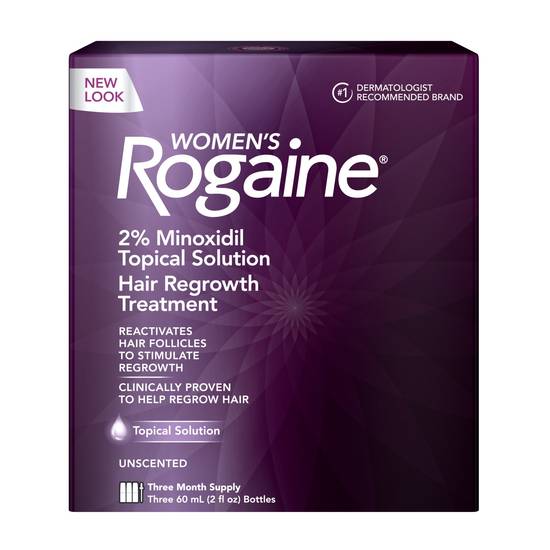 Women's Rogaine 2% Minoxidil Topical Solution (2 oz x 3 ct)