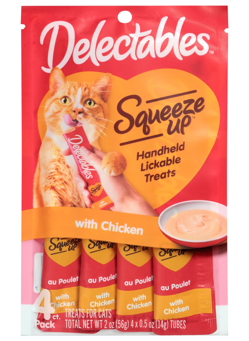 Delectables Squeeze Up With Chicken Cat Treats Tubes (4 x 0.5 oz)