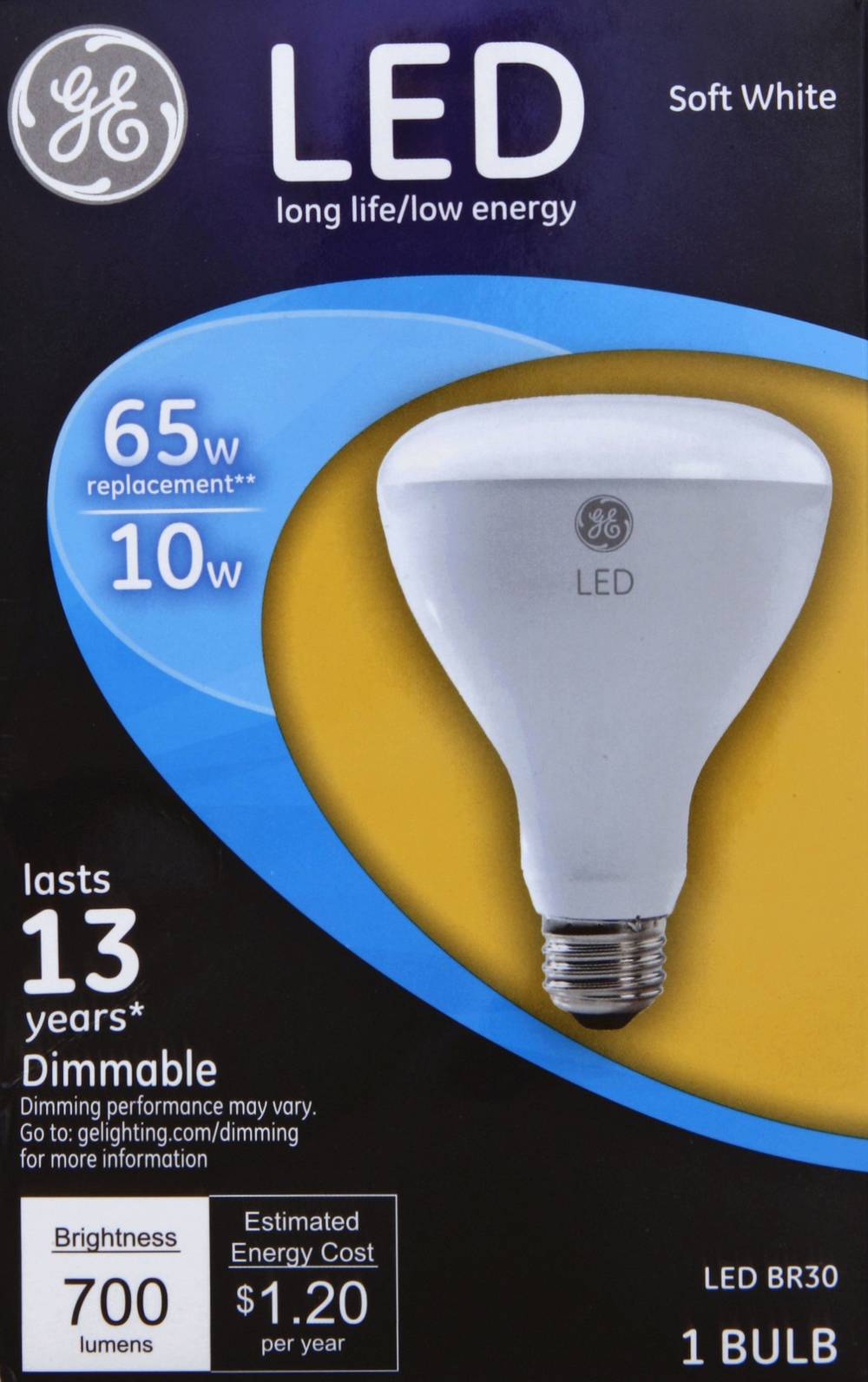 General Electric 65W Soft White Led Light Bulb