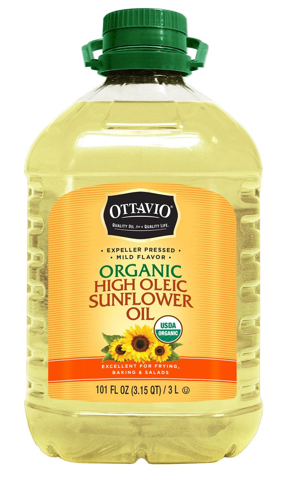 Ottavio Organic High Oleic Sunflower Oil (101 fl oz)