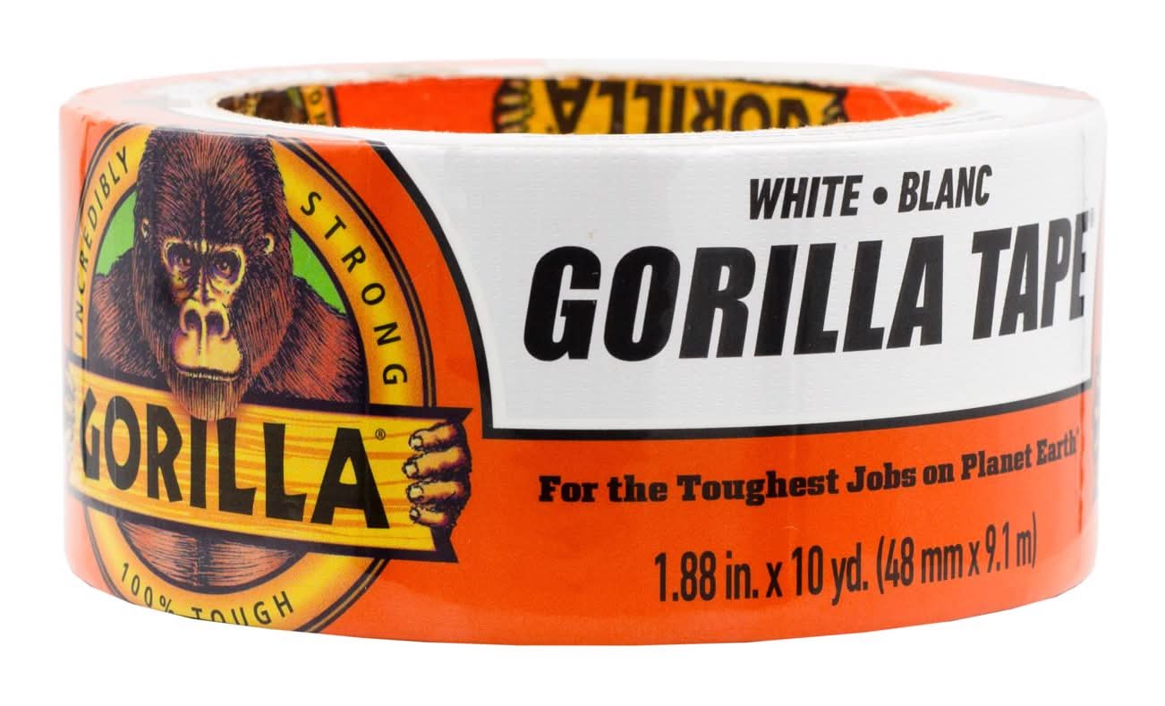 Gorilla 1.88 In. W X 10 Yd L White Duct Tape