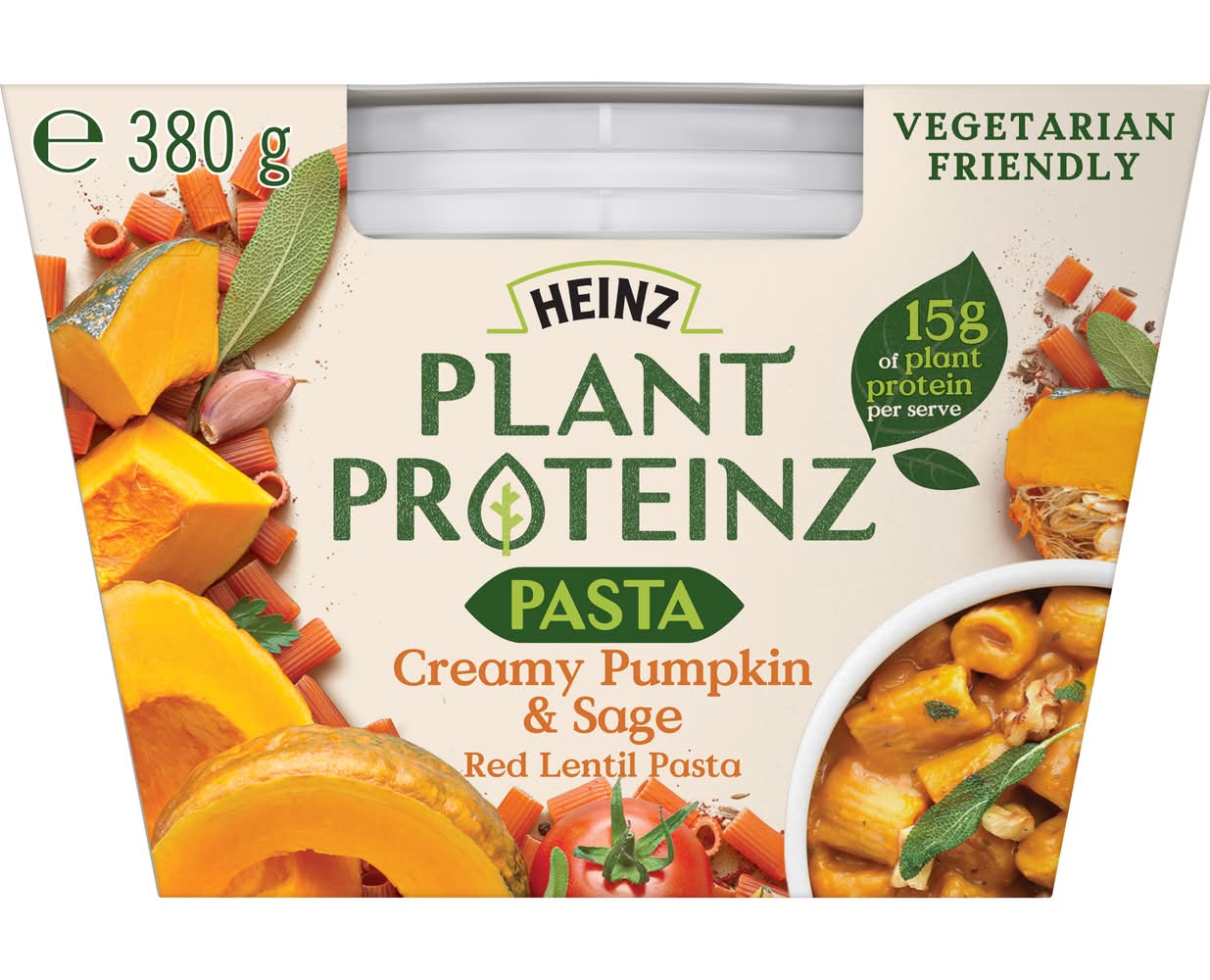 Heinz Plant Proteinz Creamy Pumpkin & Sage Red Lentil Pasta