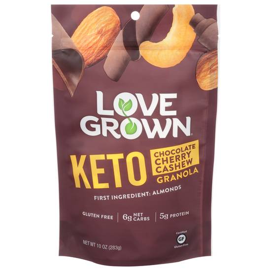 Love Grown Keto Chocolate Cherry Cashew Granola (10 oz)