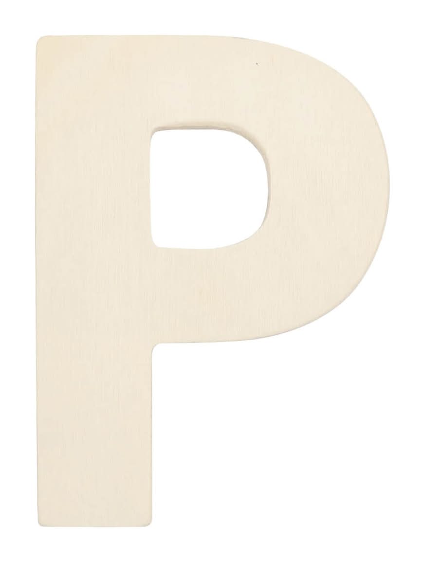 Wooden Letter P