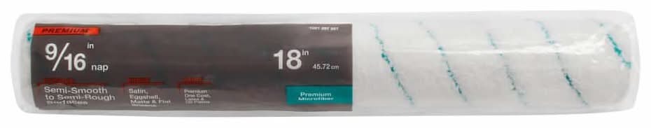 18 In. X 9/16 In. Microfiber Paint Roller Cover