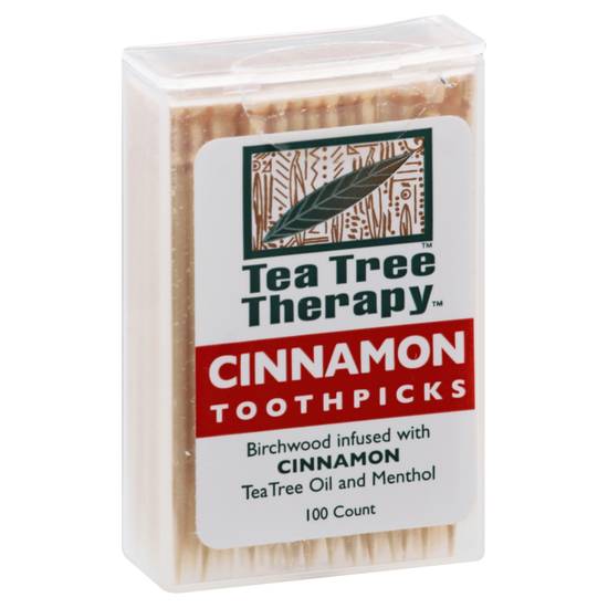 Tea Tree Therapy Cinnamon Toothpicks ( 100 ct)