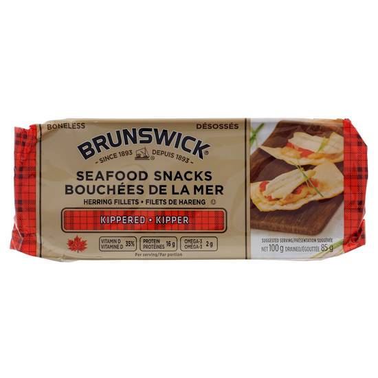 Brunswick Sardine Fillets Kipper Snack (100g)
