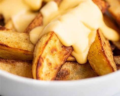 Western Fries with Cheddar Cheese Sauce