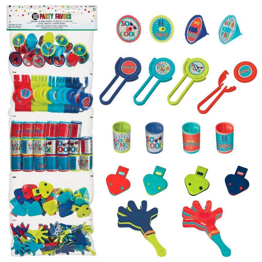 Party City So Cool Favors pack, Multicolor (100 ct)