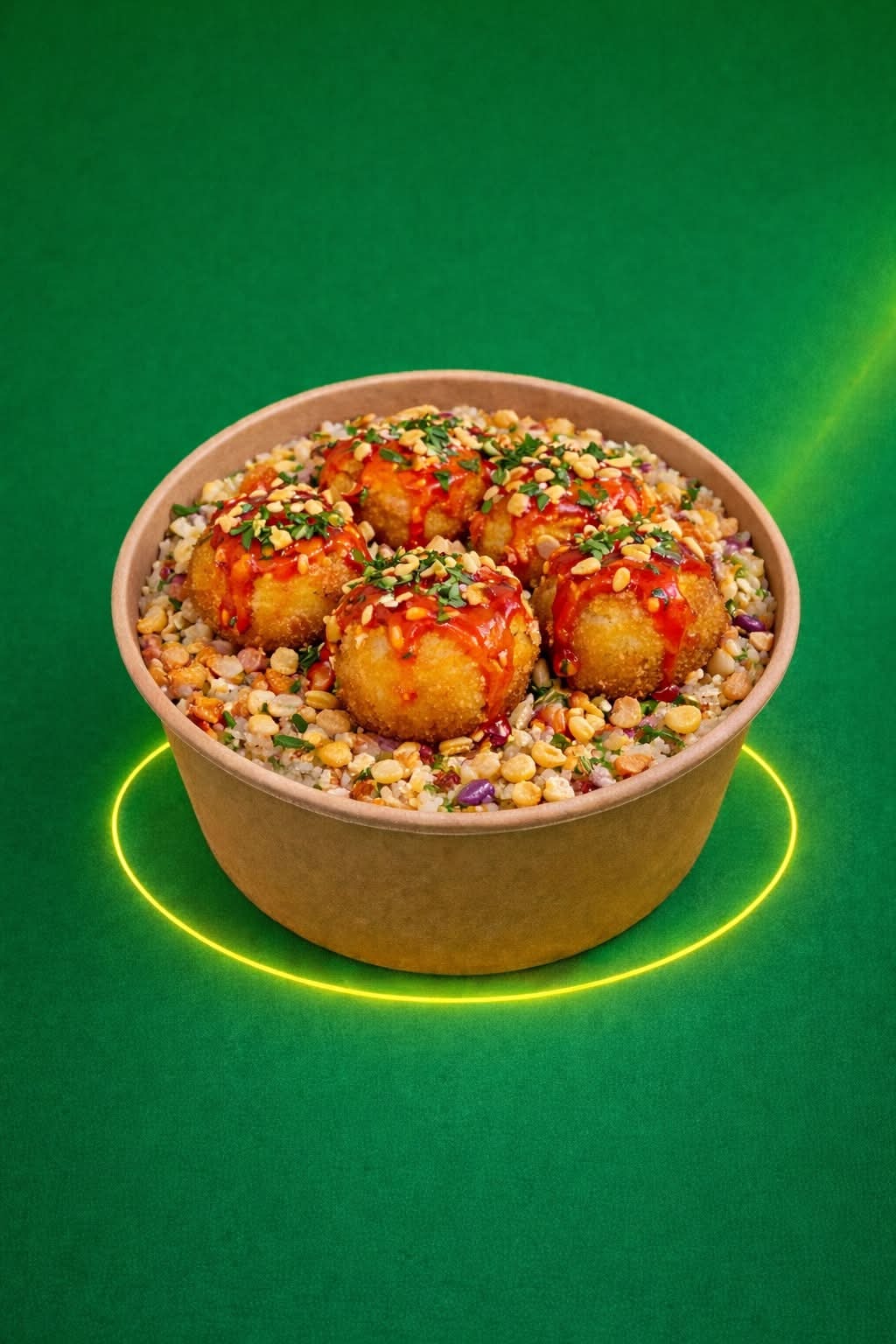 CROUSTY CAMEMBERT PANÉ SAUCE SWEET CHILI RIZ 3 SAVEURS