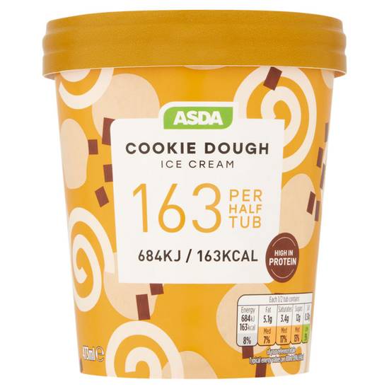 Asda Cookie Dough Ice Cream 473ml