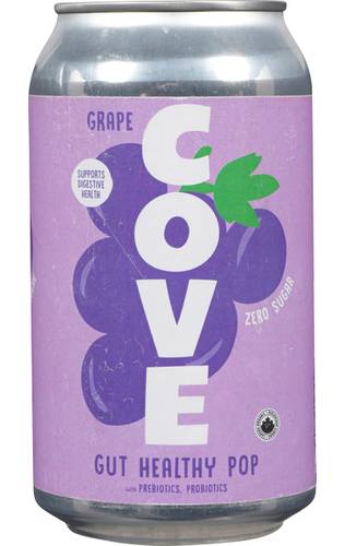 Cove Drinks Grape Gut Healthy Soda (355 ml)